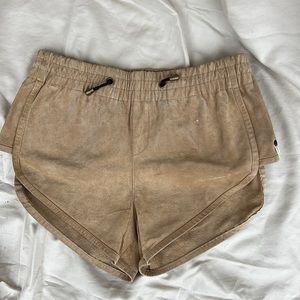 One teaspoon leather bib shorts